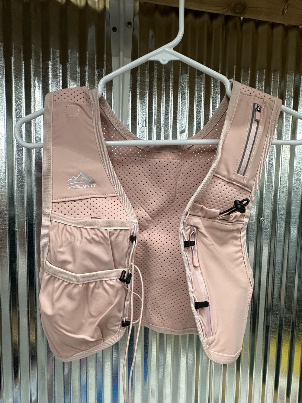 Zelvot Running Hydration Vest Pink XS/S With 17 oz Flask